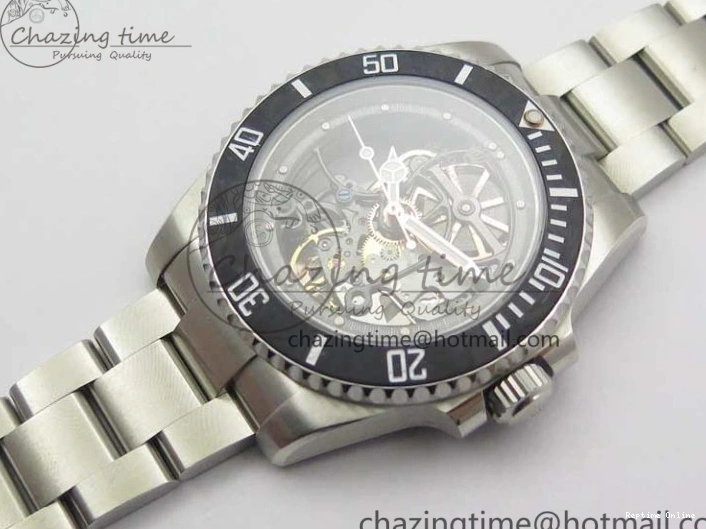 0224 Durable Andrea Pirlo Project Skeleton Submariner SS VRF Best Edition on SS Bracelet SA 2985